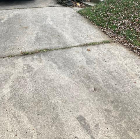 Crack in driveway